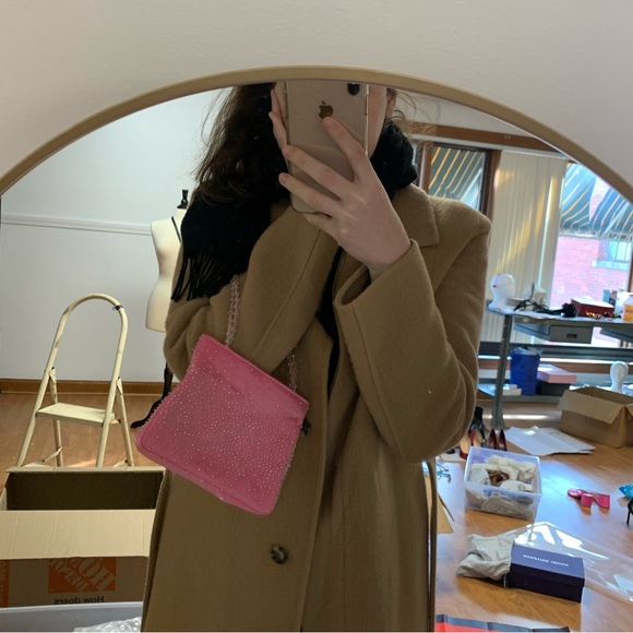 Vintage Y2k Cache Pink Beaded Bag - Picture 2 of 6